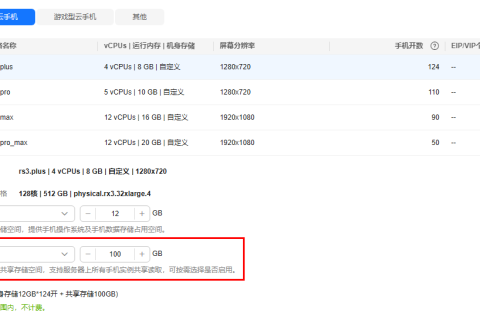 华为云云手机服务器 CPH-配置共享空间